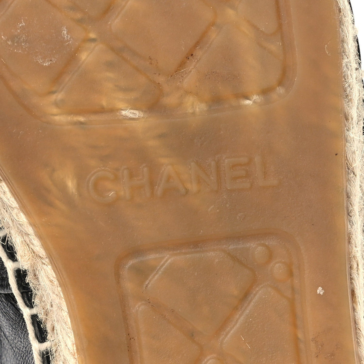 Chanel Lambskin Women's CC Espadrilles 39 Black