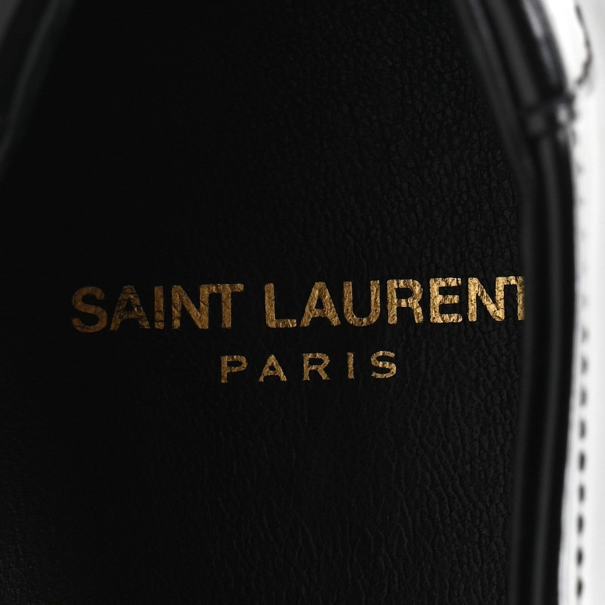 Saint Laurent Glazed Calfskin Men's Master Le Loafer 15 Moccasins 43 Black