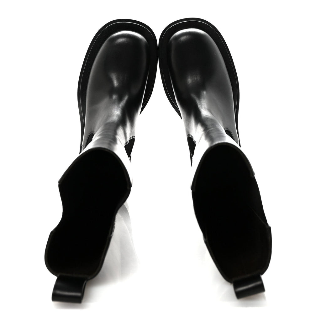 Bottega Veneta Calfskin Women's The Lug Chelsea Tall Boots 36.5 Black