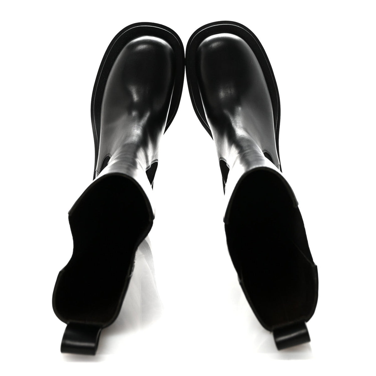 Bottega Veneta Calfskin Women's The Lug Chelsea Tall Boots 36.5 Black