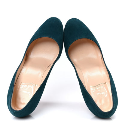Christian Louboutin Suede Women's Simple 85 Pumps 37 Green