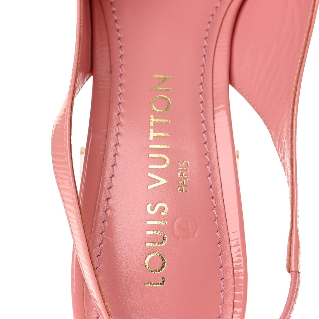 Louis Vuitton Electric Epi Women's Shake Slingback Pumps 40 Pink