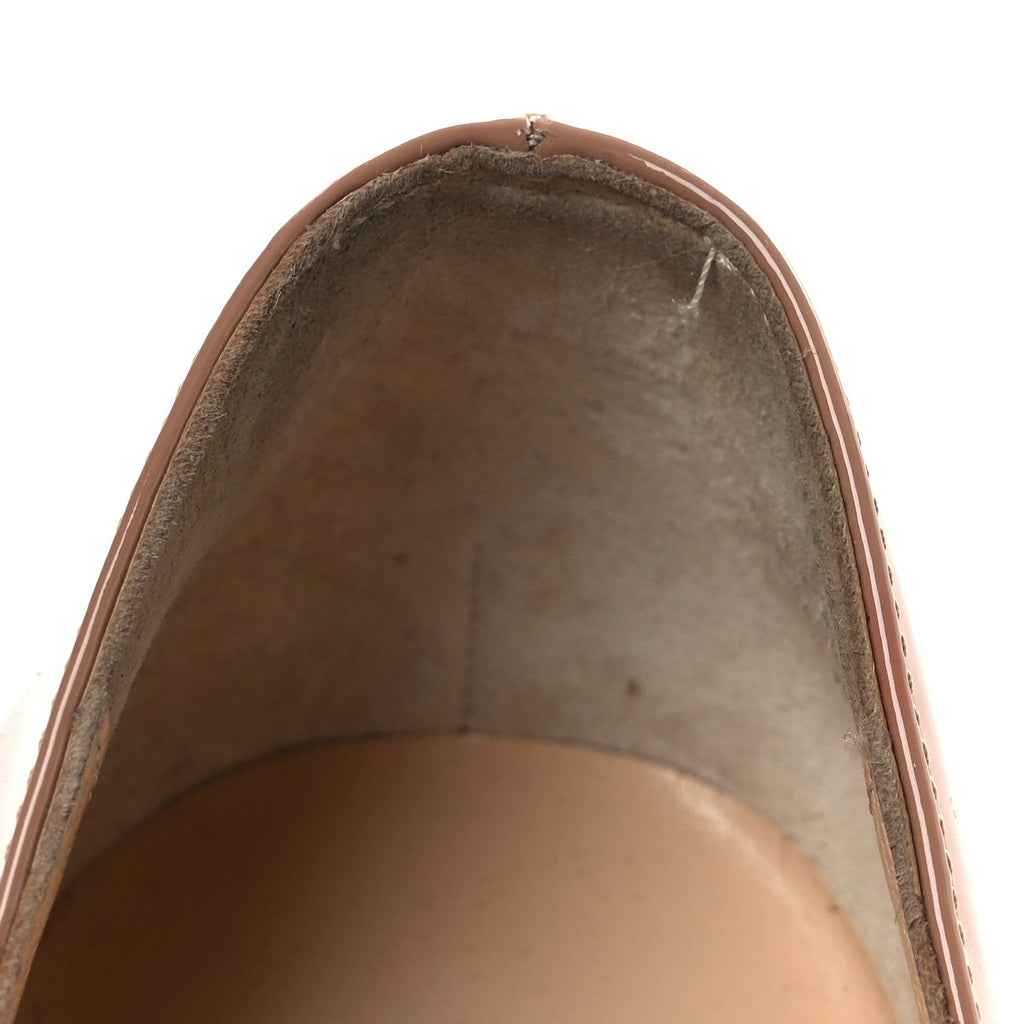 Christian Louboutin Patent Women's So Kate 120 Pumps 41.5 Nude