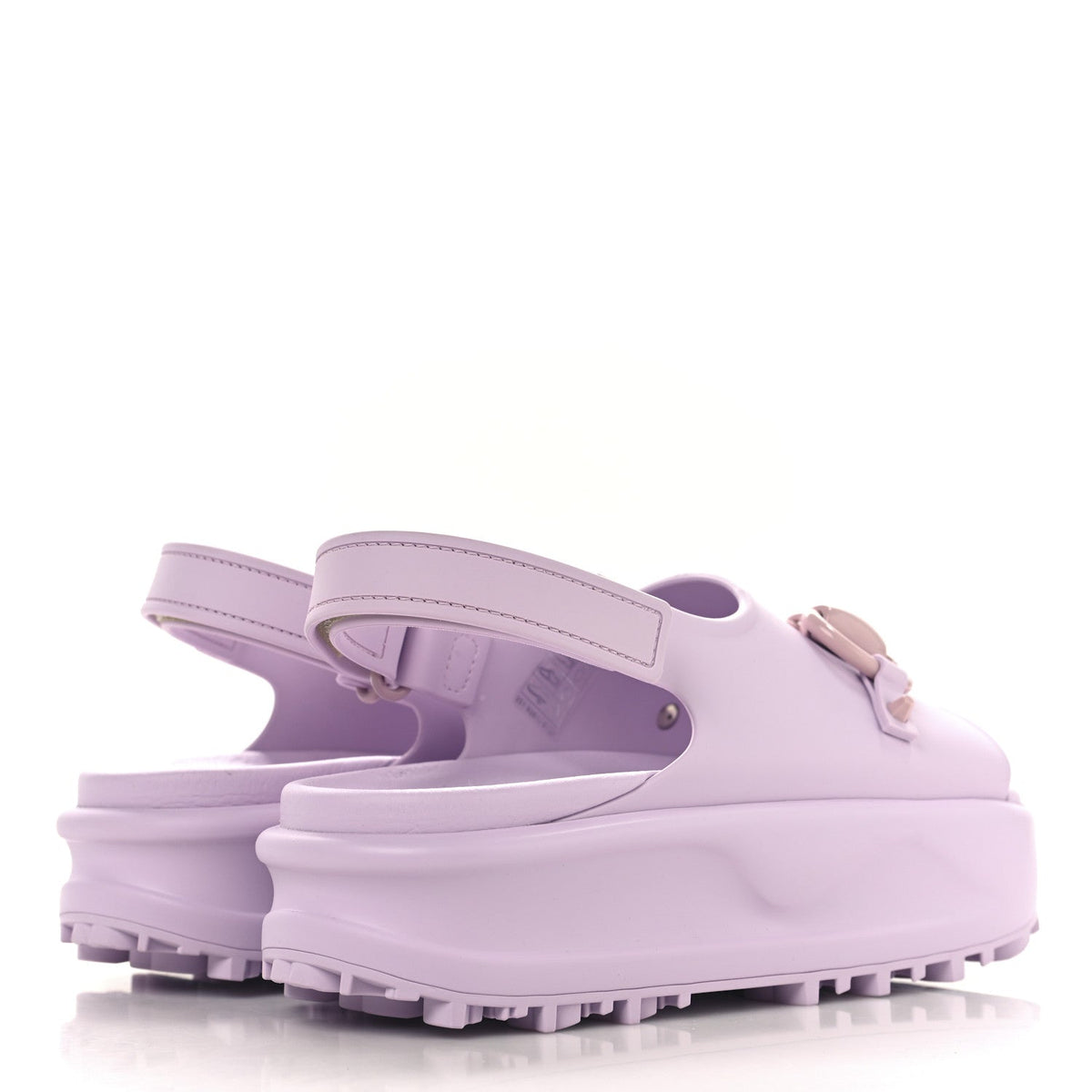 Gucci Rubber Women's Horsebit Touch Strapped Sandals 36 Talc Pink
