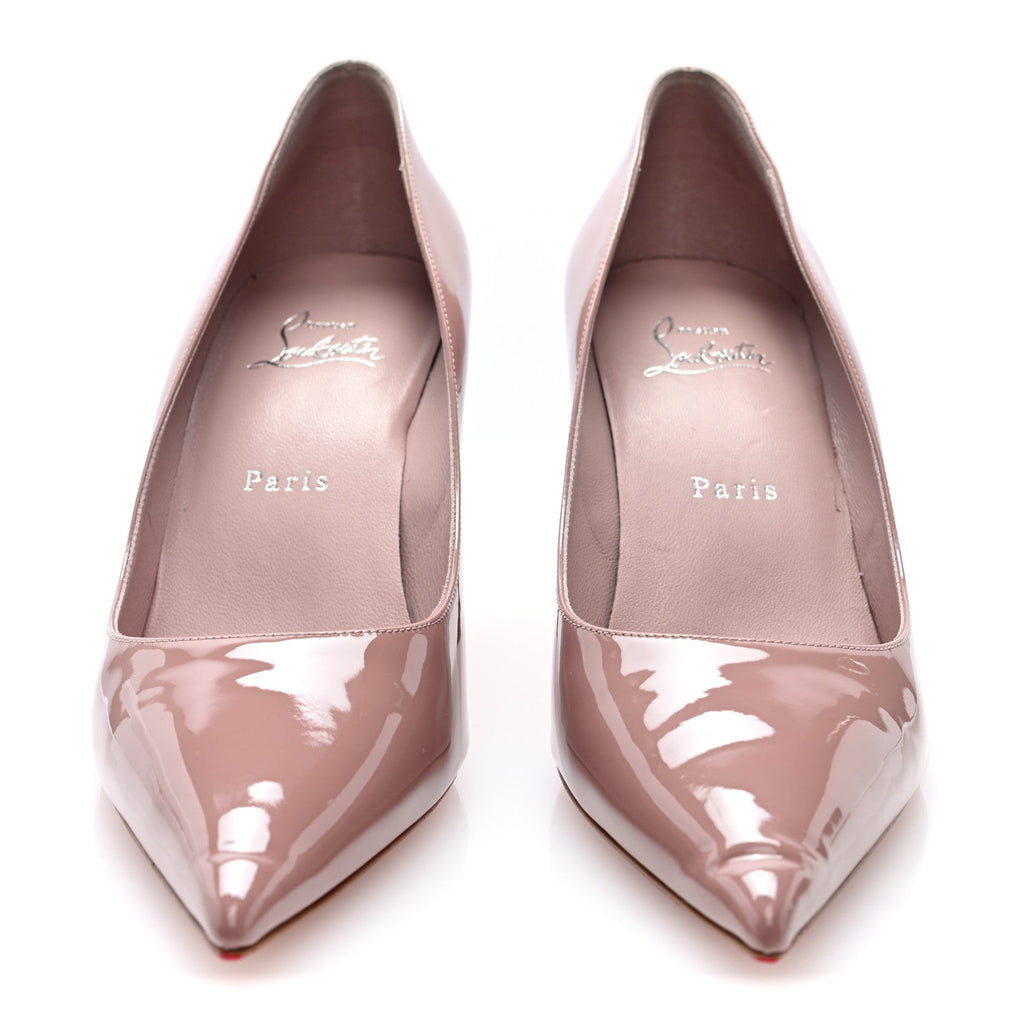 Christian Louboutin Patent Women's Miss Z 80 Pumps 38.5 Vintage Rose