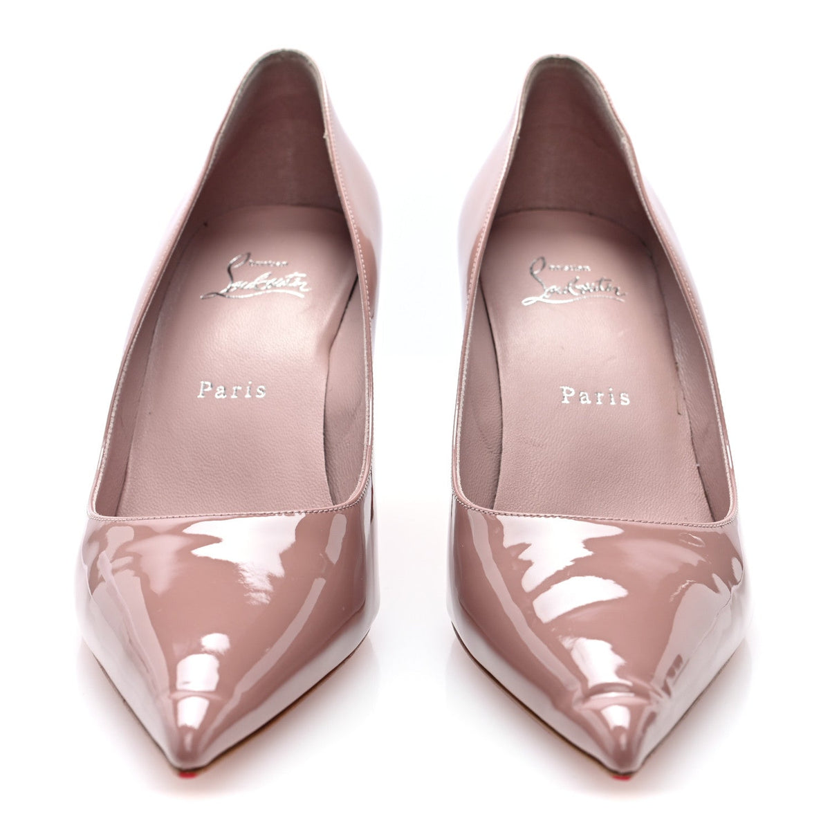 Christian Louboutin Patent Women's Miss Z 80 Pumps 38.5 Vintage Rose