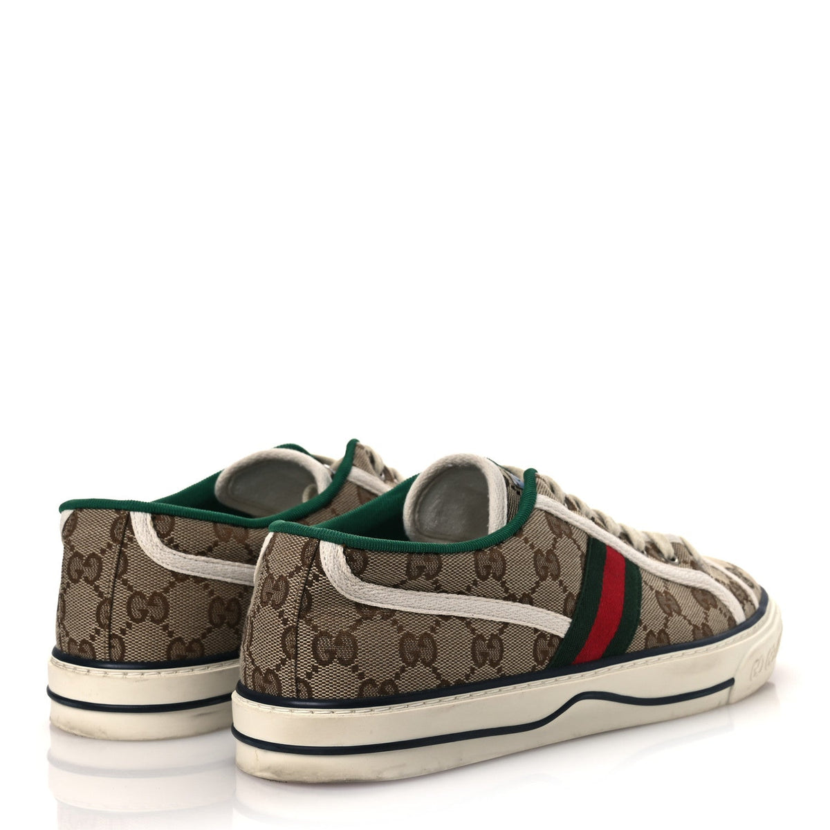 Gucci GG Monogram Canvas Men's Tennis 1977 Sneakers 9 Beige Ebony