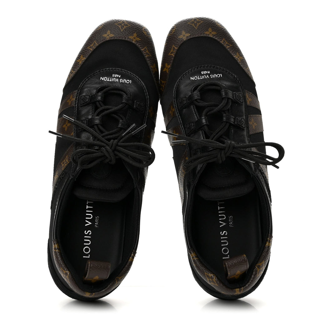 Louis Vuitton Monogram Calfskin Women's LV Sneakerina 41 Black