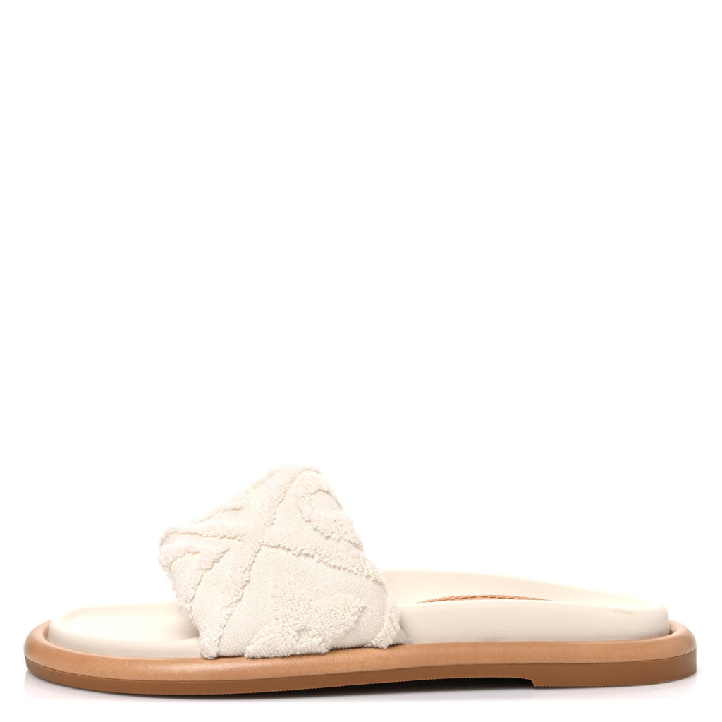 Louis Vuitton Leather Women's Bliss Comfort Mules 38.5 White