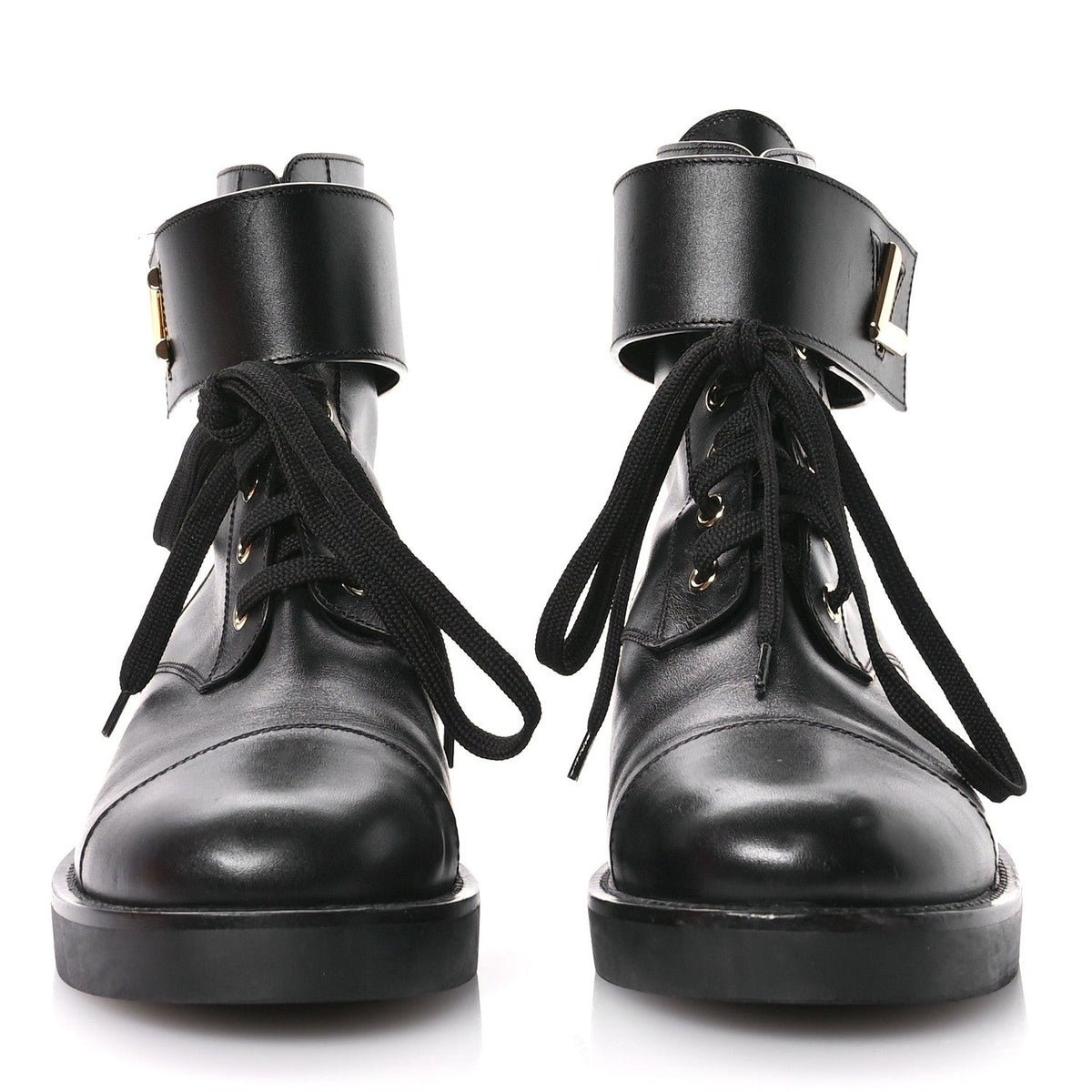Louis Vuitton Calfskin Women's Wonderland Ranger Boots 38.5 Black