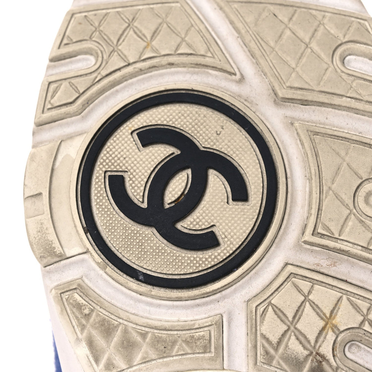 Chanel Nylon Calfskin Suede CC Women's Sneakers Light Blue