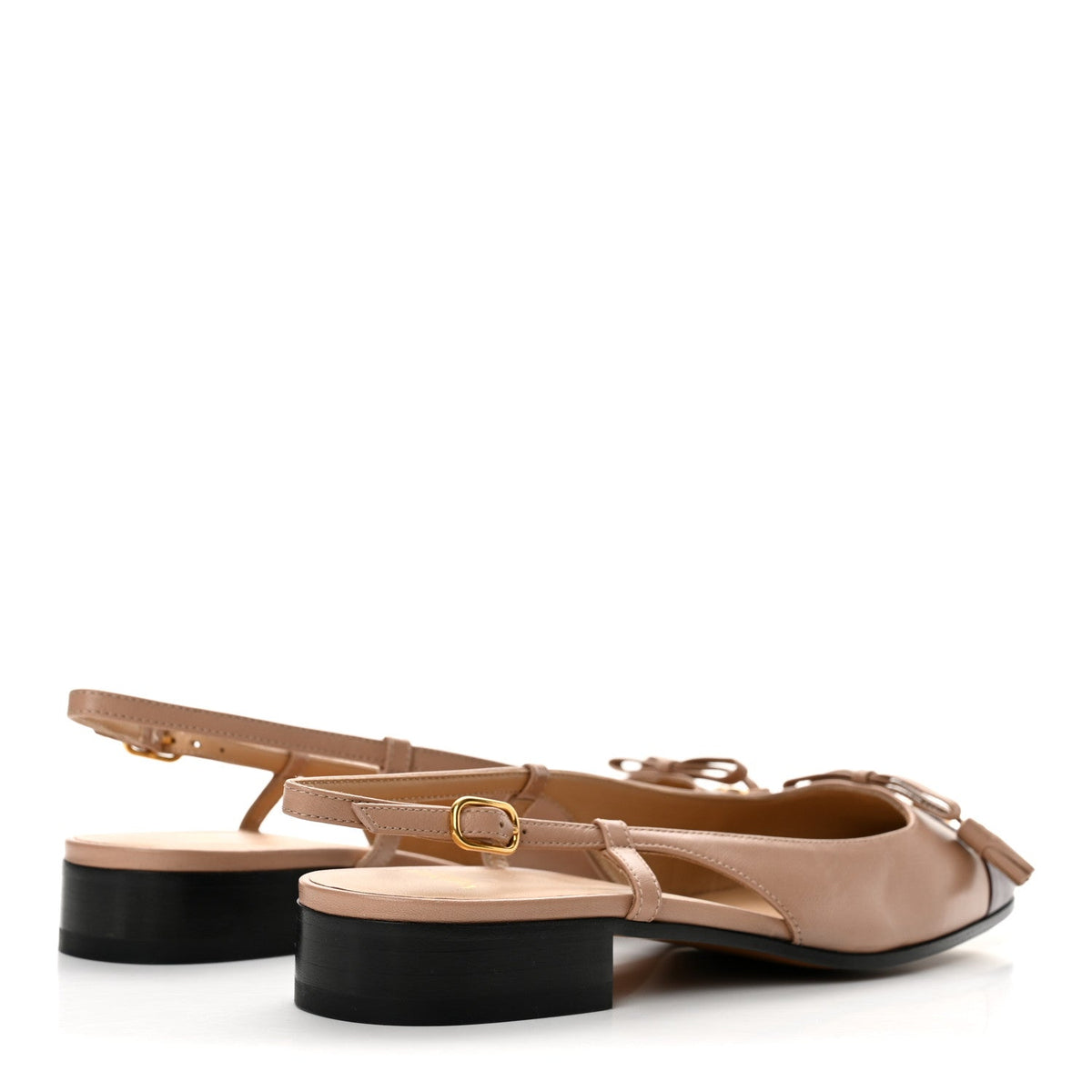 Valentino Garavani Calfskin Women's VLogo Valet Du Roi Flats 38 Pink Garnet