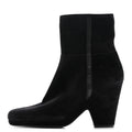 Prada Suede Women's Triangle Logo Zip Boots 40 Black