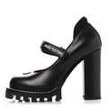 Louis Vuitton Calfskin Women's Star Trail Ankle Pumps 35.5 Black