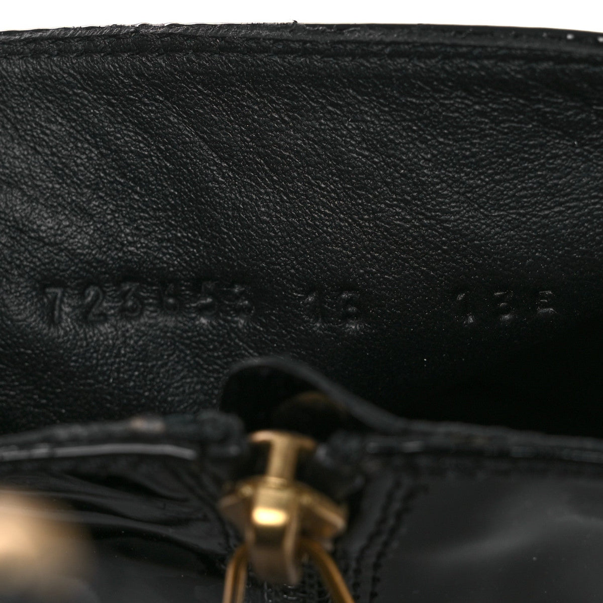 Gucci Patent Calfskin Men's GG Lois Bee Ankle Booties 13 Black