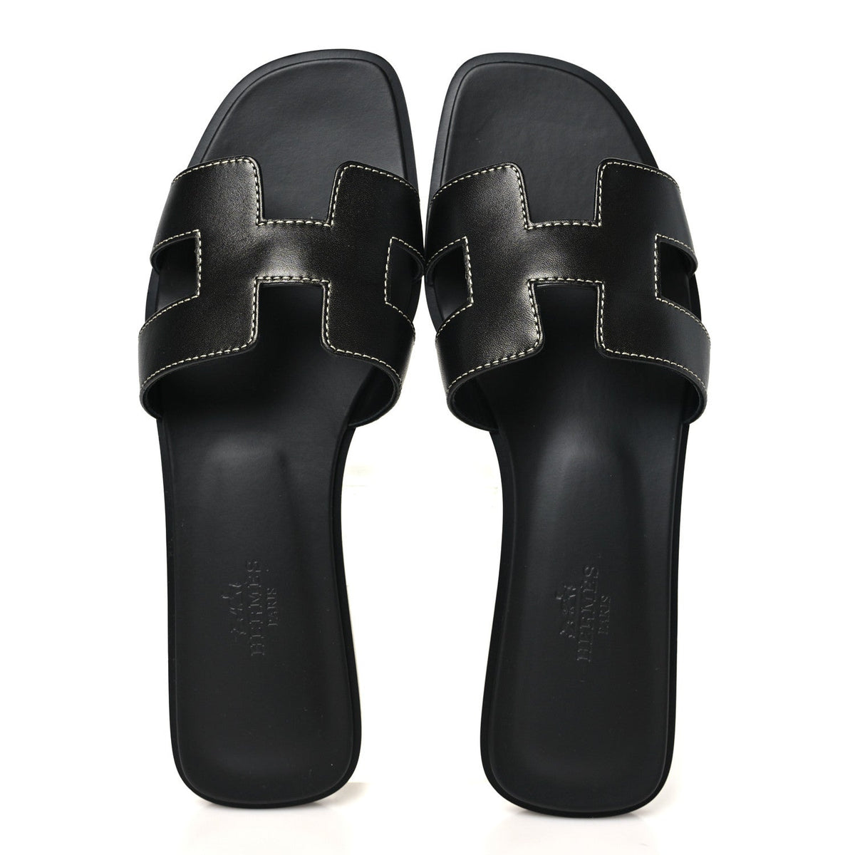 Hermes Box Calfskin Oran Women's Shoes