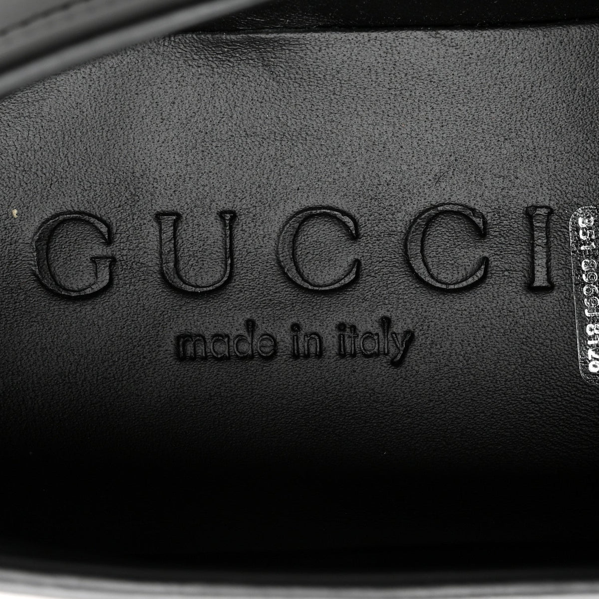 Gucci Calfskin Women's Millennial Ribot GG Wedge Platform Loafers 38 Black