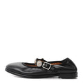Lambskin Charm Mary Jane Flats Black