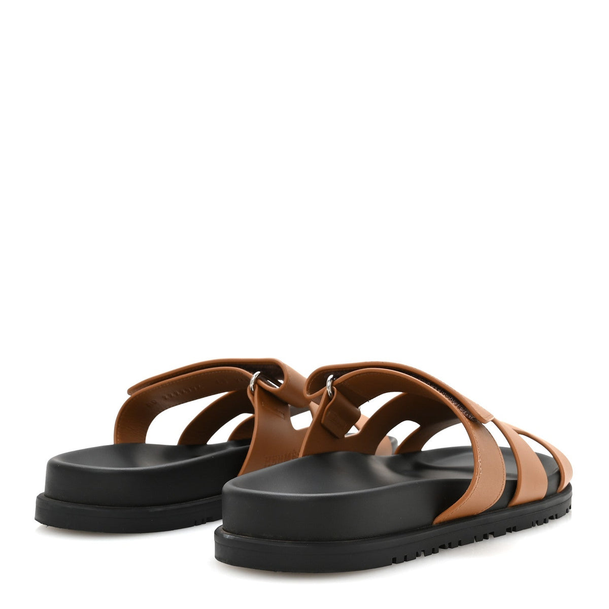 Hermes Calfskin Women's Chypre Sandals Naturel