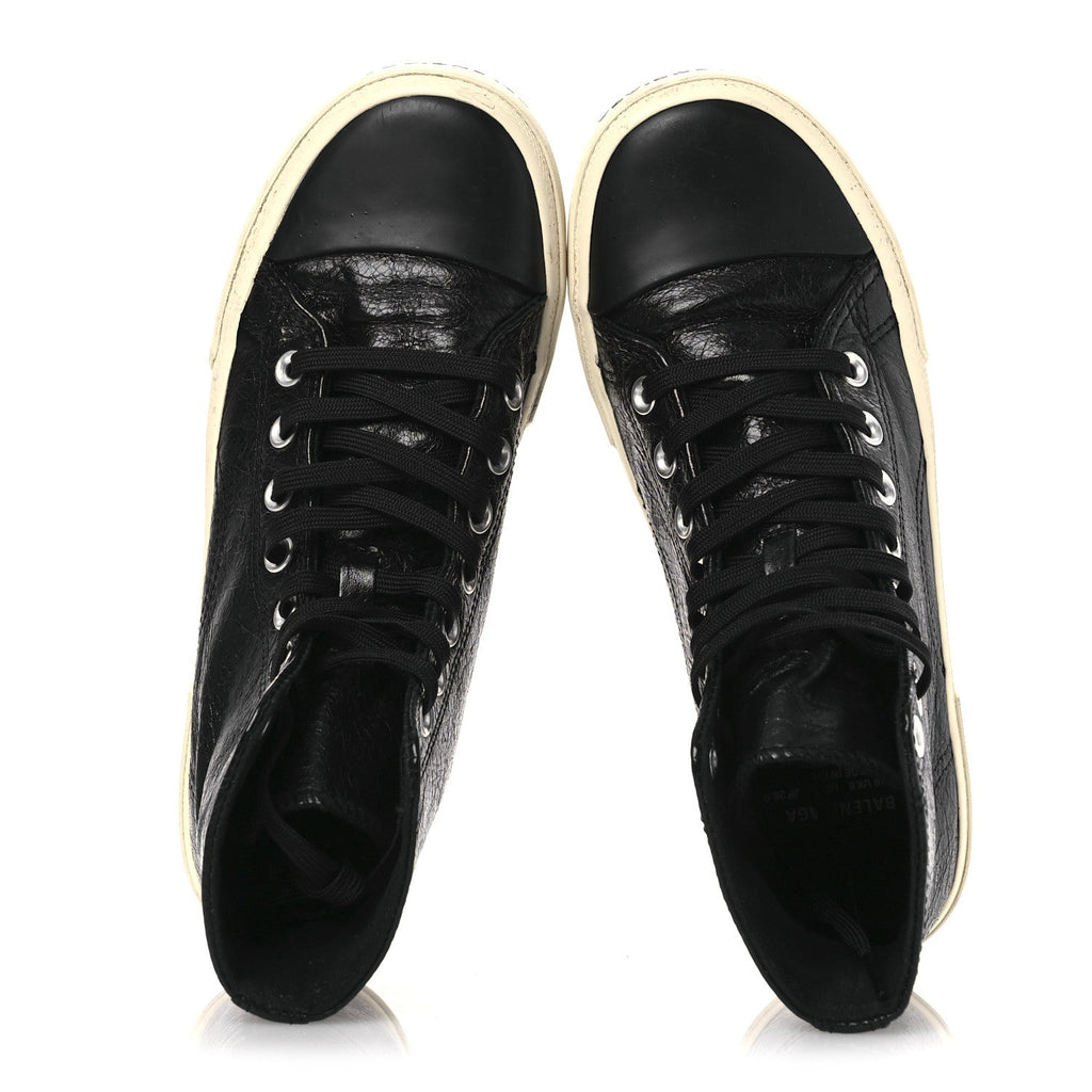 Balenciaga Agneau Arena Women's Paris High Top Sneakers 39 Black