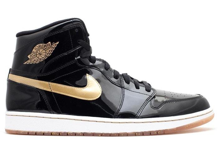 Retro Sneakers in Black/Metallic Gold-White - 555088-019