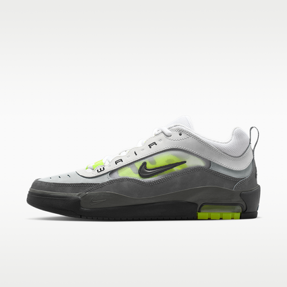 Air Max Ishod Skate Sneakers Updated Mesh Black/Anthracite/Light Graphite/Neon Yellow (Unisex)