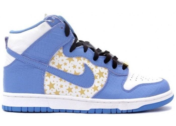 Classic High-Top Sneakers in White/University Blue - 307385-141