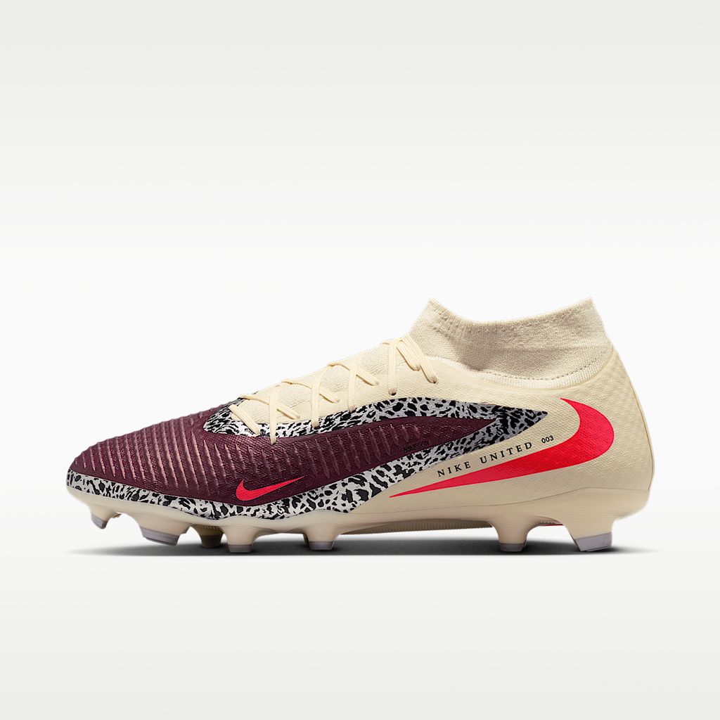 Phantom 6 High Academy Multi-Ground Soccer Cleats Unisex Burgundy Crush