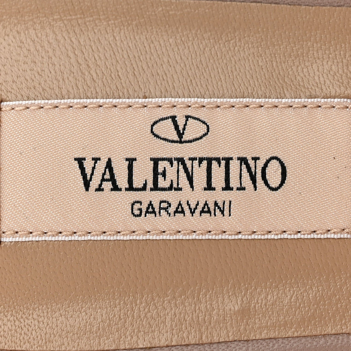 Valentino Garavani Calfskin Women's Rockstud Caged Flat Slide Sandals 37 Poudre