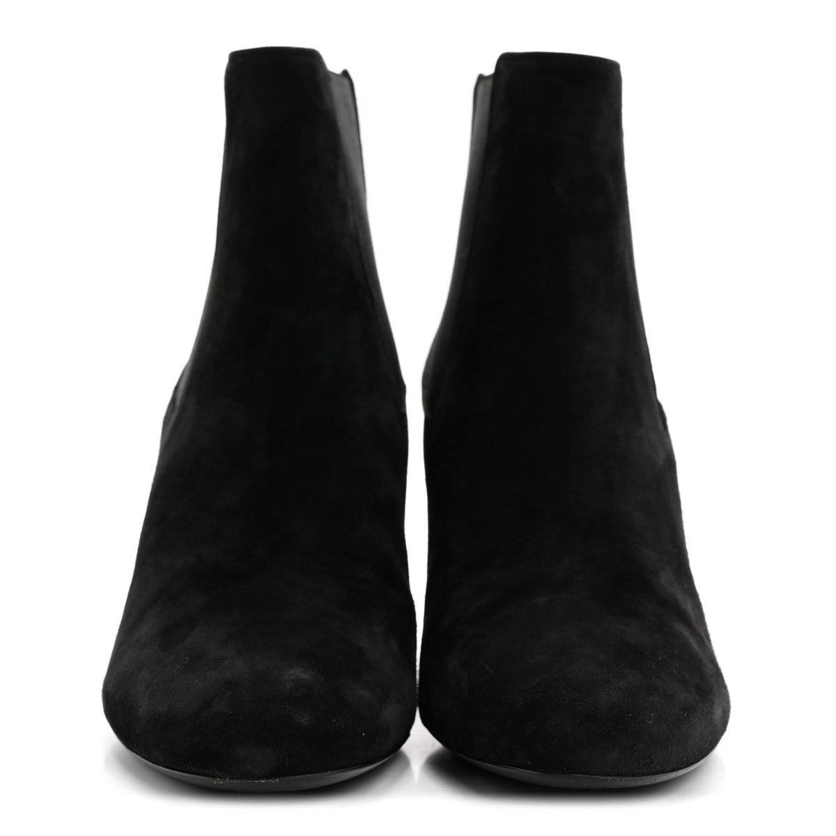 Saint Laurent Suede Women's Loulou Pin Booties 36 Black