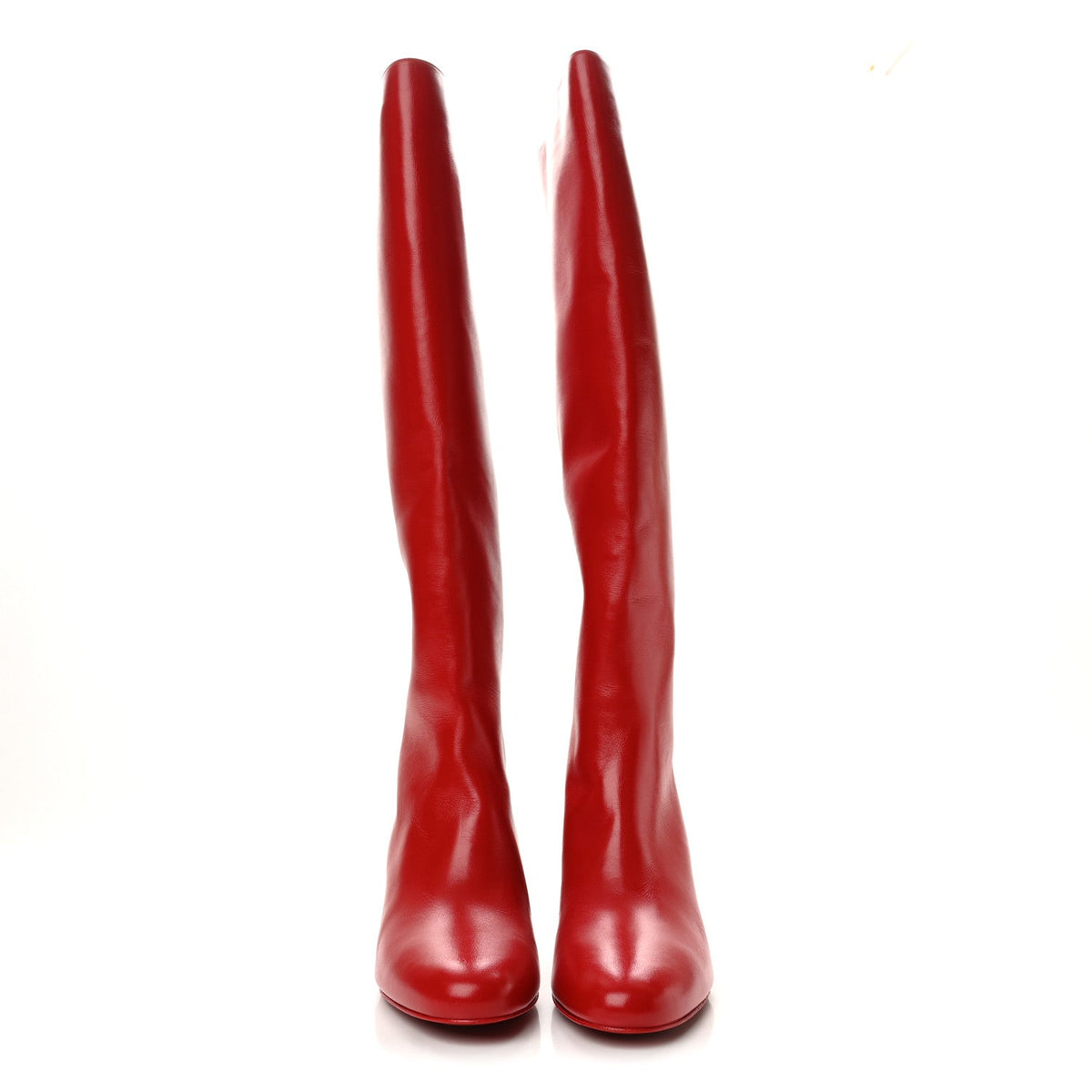 Christian Louboutin Leather Women's Sugar Janitta 55 Boots 39.5 Loubi