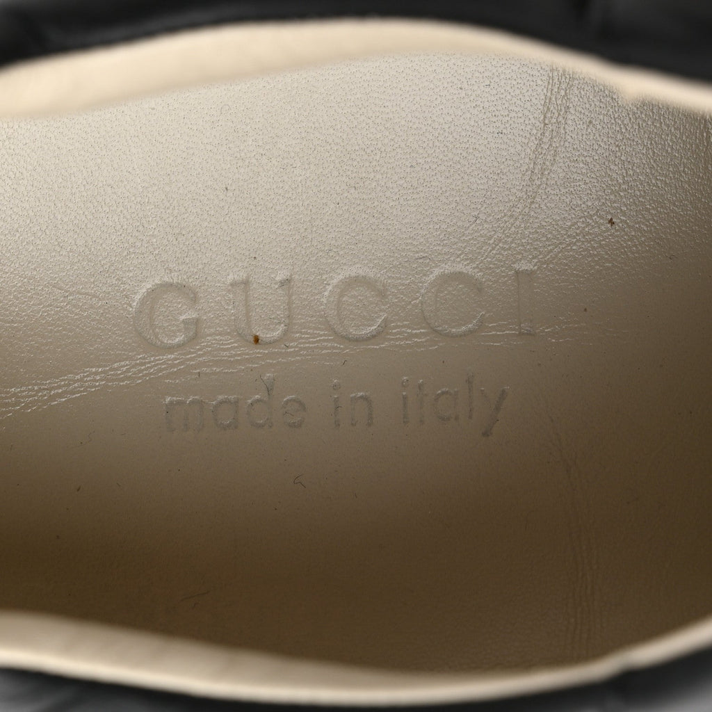 Gucci Calfskin Men's Rhyton SEGA Logo Sneakers 9 Black