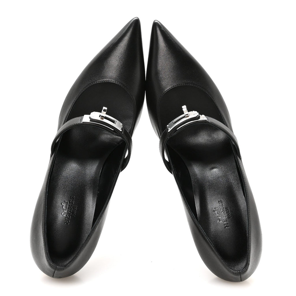 Hermes Nappa Kiara Kelly Women's Pumps Black