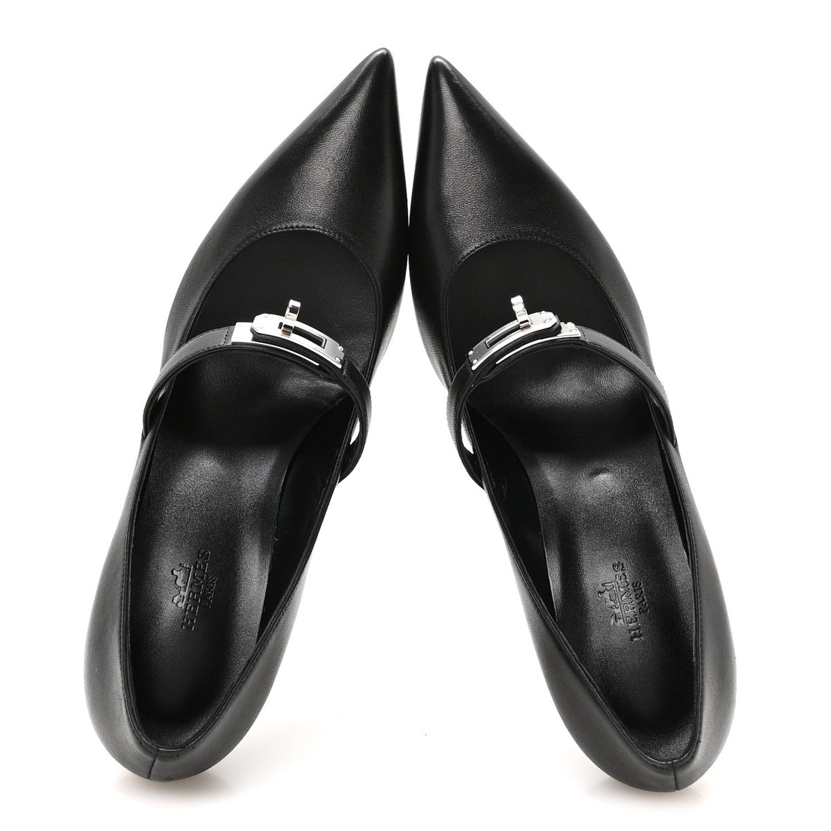 Hermes Nappa Kiara Kelly Women's Pumps Black