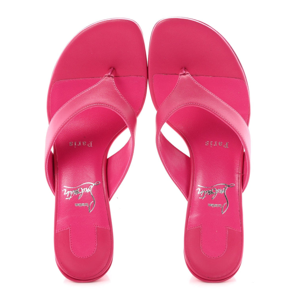 Christian Louboutin Nappa Women's Janetonga 55 Sandals 36.5 Pinup