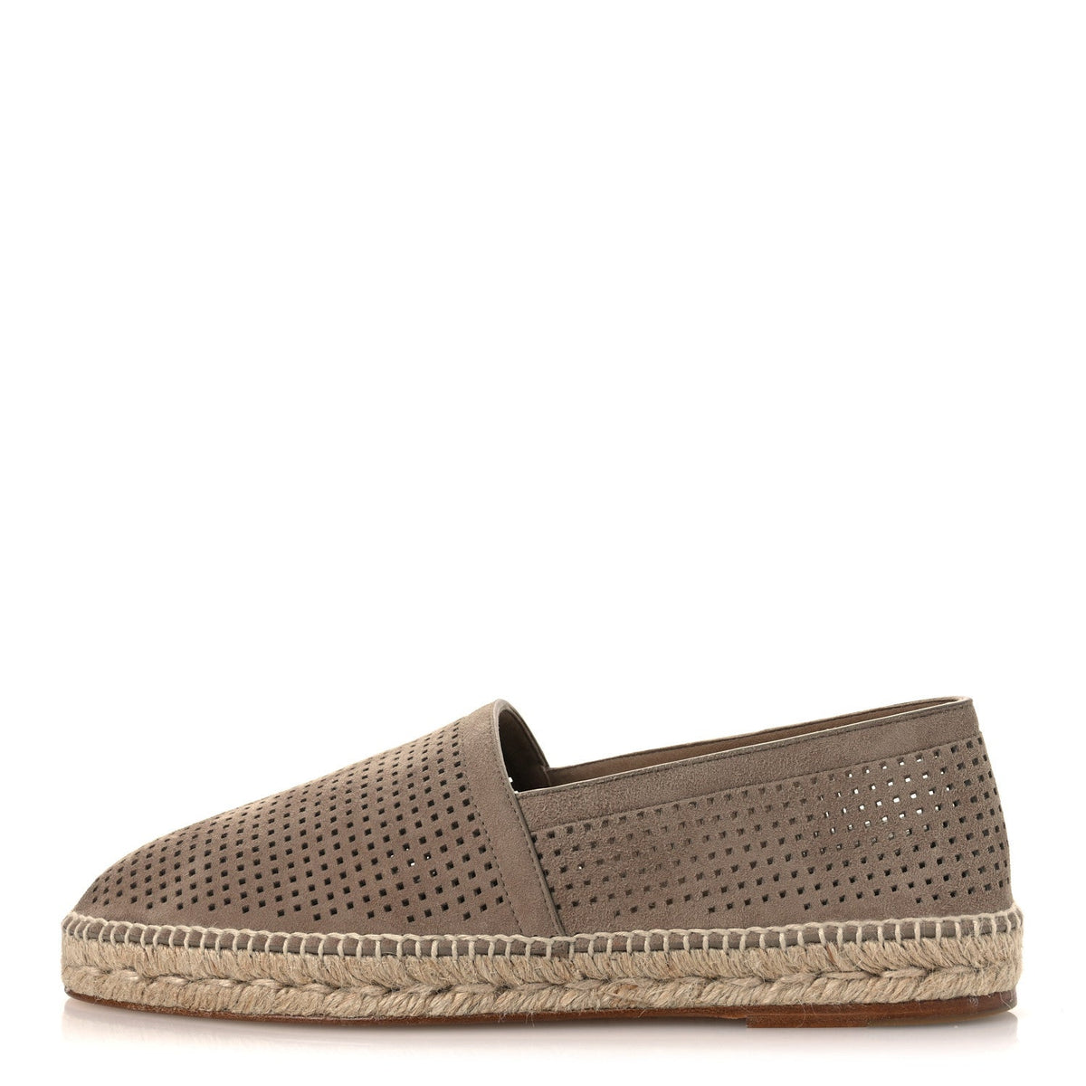 Hermes Suede Goatskin Men's Enrique Espadrilles 42 Beige Sable