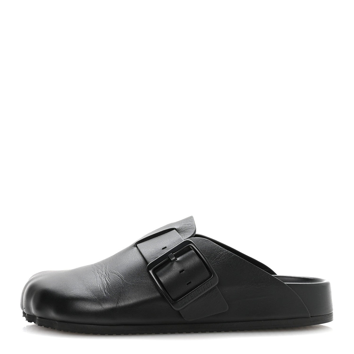 Balenciaga Matte Calfskin Sunday Women's Mules 38 Black
