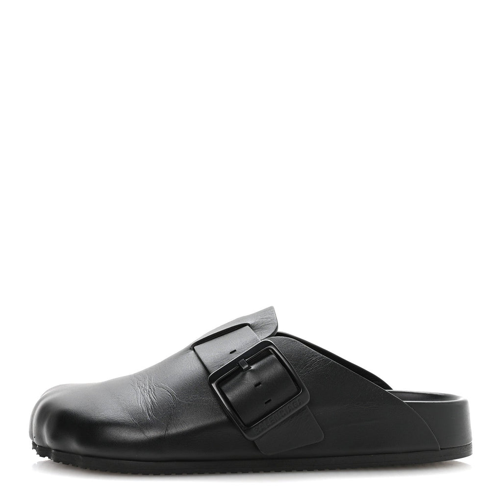 Balenciaga Matte Calfskin Women's Sunday Mules 38 Black