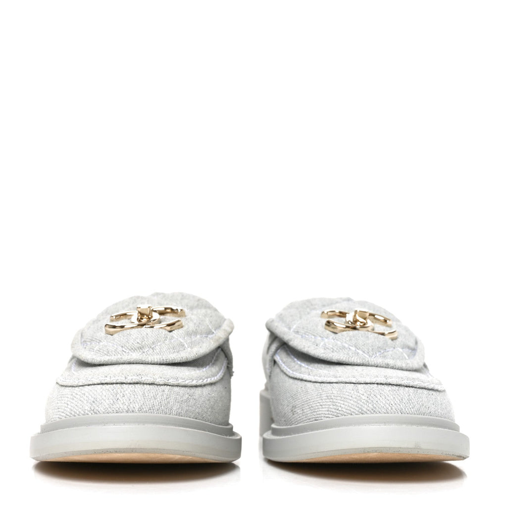 Chanel Denim CC Turnlock Women's Shoes