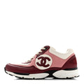 Calfskin CC Sneakers Light Burgundy White Pink