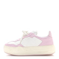 Louis Vuitton Canvas Calfskin Women's LV Groovy Platform Sneakers 38 Pink