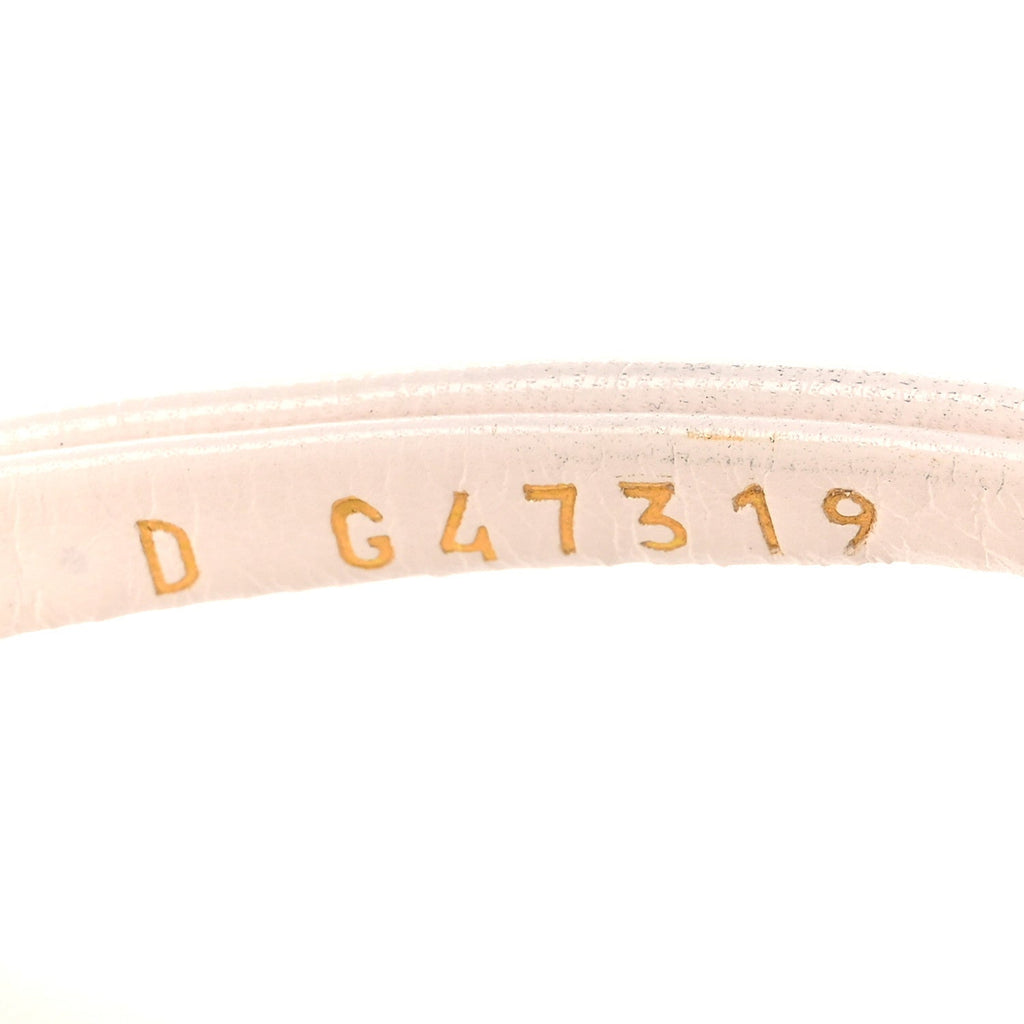 Chanel Goatskin CC Times Square Women's Thong Sandals White