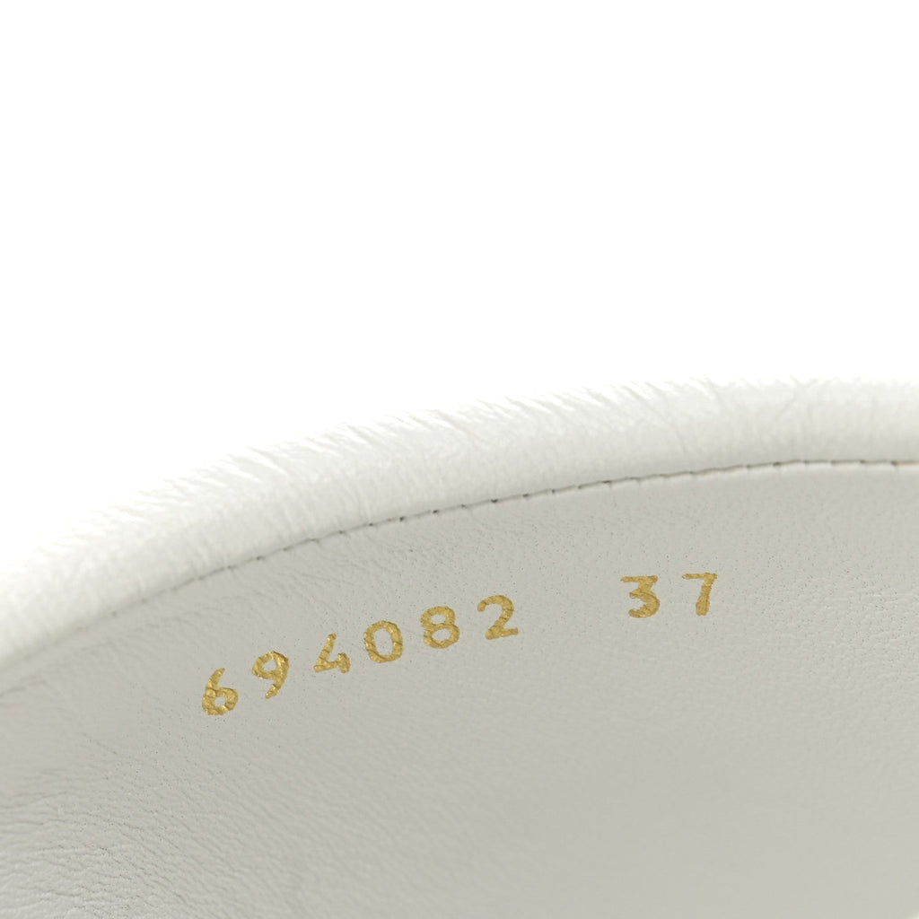 Balenciaga Smooth Nappa Logo Rise 7.6cm Women's Wedge Sandals White