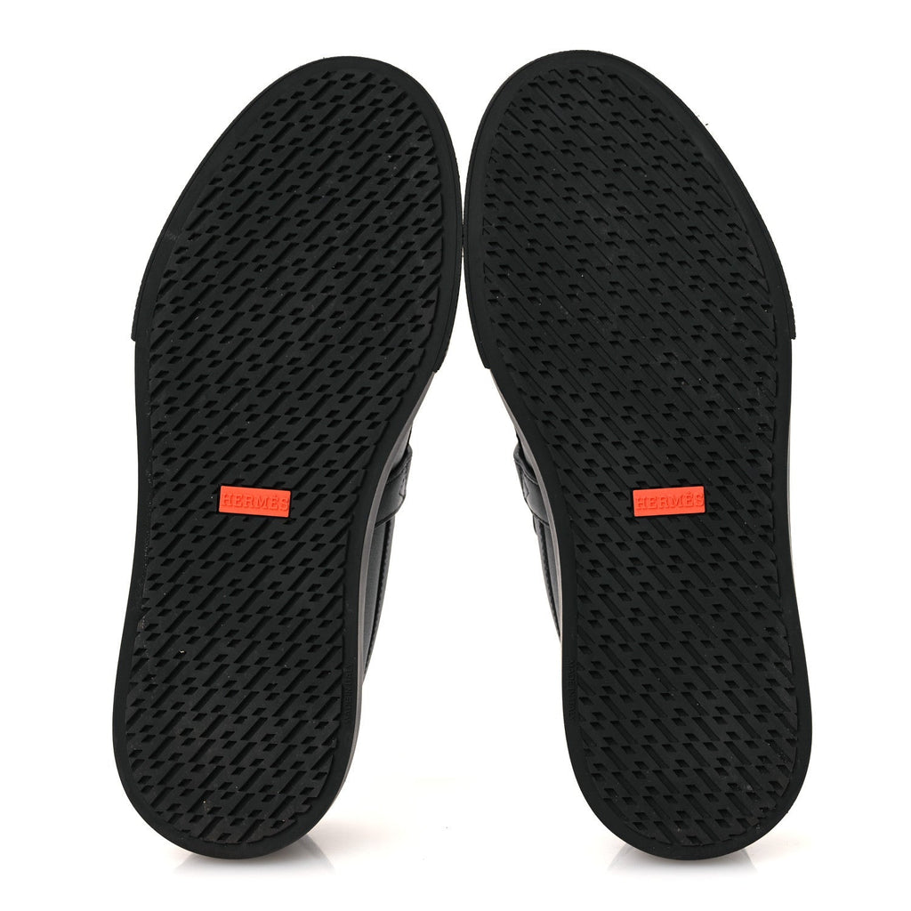 Hermès Calfskin Men's Game Slip-On Sneakers 40 Black