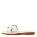 Hermes Linen Canvas Oran Women's Shoes