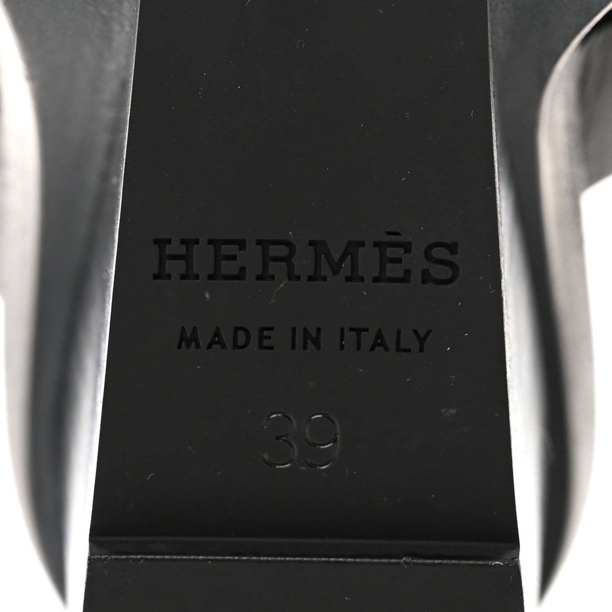 Hermes Calfskin Women's Kalya 100 Sandals 39 Black