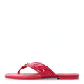 Patent Quilted CC Thong Sandals Pink
