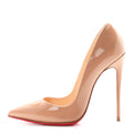 Christian Louboutin Patent Women's So Kate 120 Pumps 36 Nude