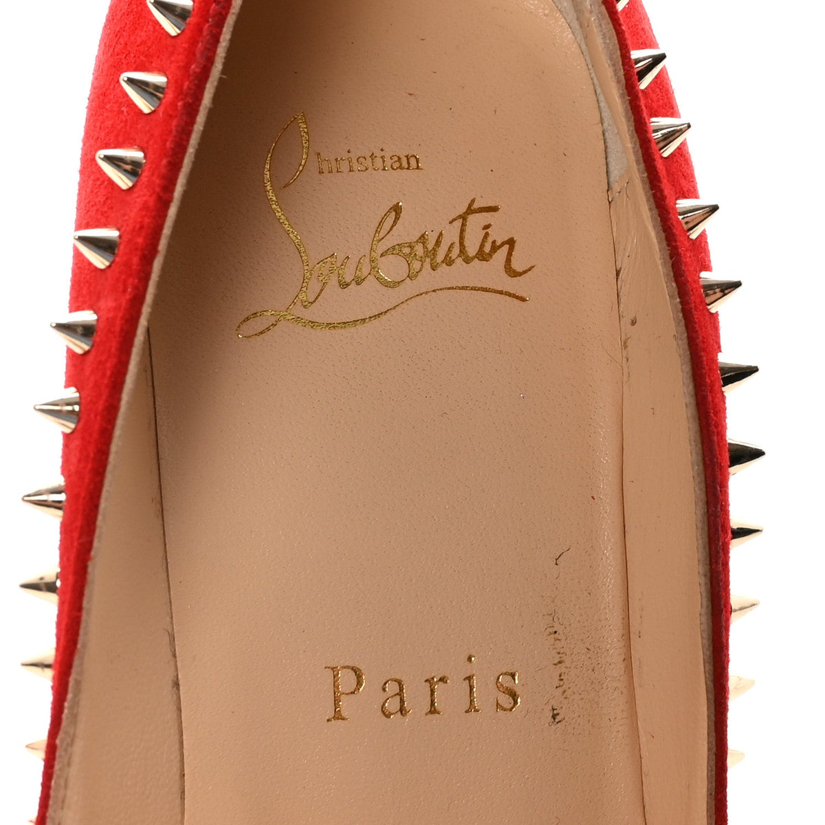Christian Louboutin Suede Women's Anjalina 85 Pumps 35.5 Loubi
