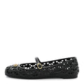 Valentino Garavani Rubber Women's VLogo Ondette Ballerina Flats 41 Black